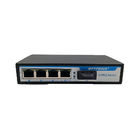 Stable Power Supply Fiber Optic Switch , 4 Port POE Ethernet Switch With Auto Uplink